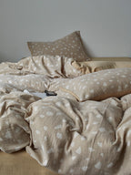 Sand Pebble Cotton Muslin Duvet Cover original reference image 9