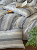 Silver Mist Jacquard Cotton Duvet Cover original reference image 8