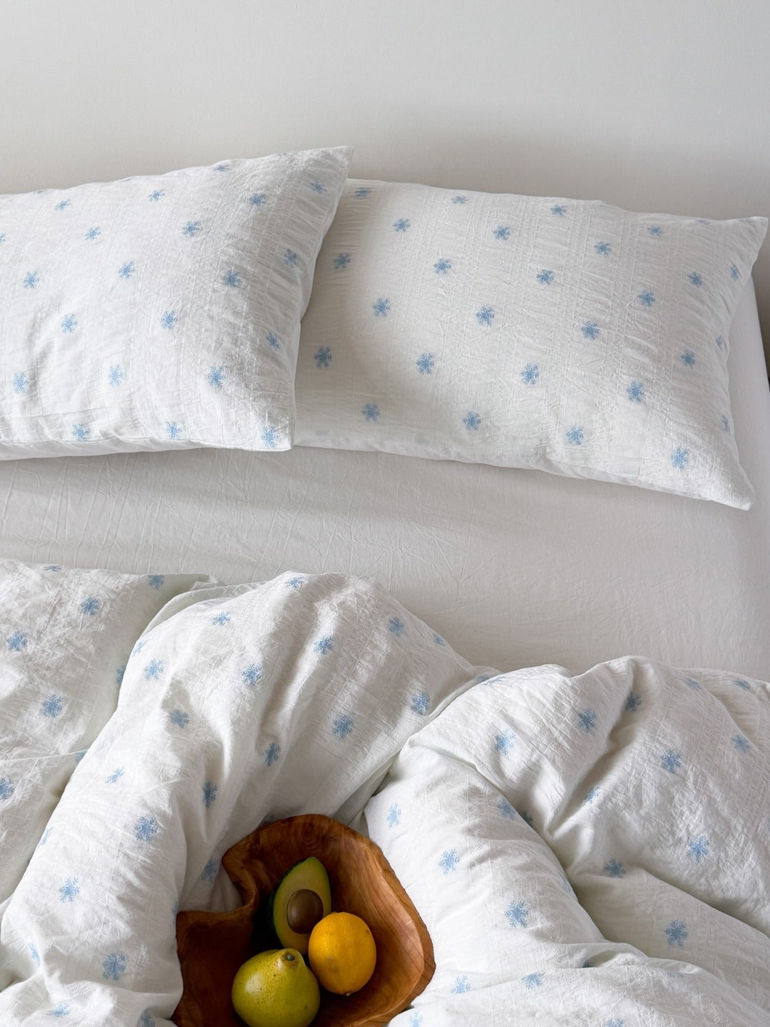 Snowfall Clip Jacquard Cotton Duvet Cover original reference image 2