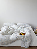 Snowfall Clip Jacquard Cotton Duvet Cover original reference image 4