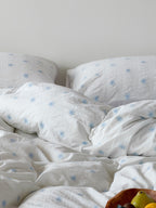 Snowfall Clip Jacquard Cotton Duvet Cover original reference image 5