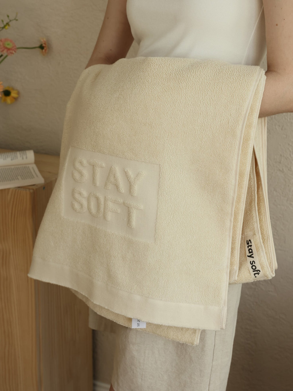 Spa Embossed Cotton Bath Towel original reference image 1