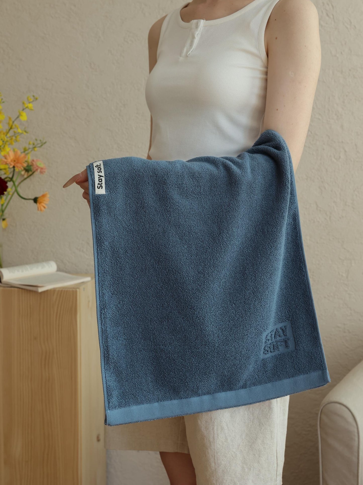 Spa Embossed Cotton Bath Towel original reference image 5