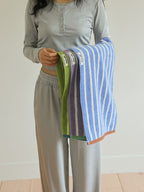 Stacked Stripe Cotton Bath Towel original reference image 6