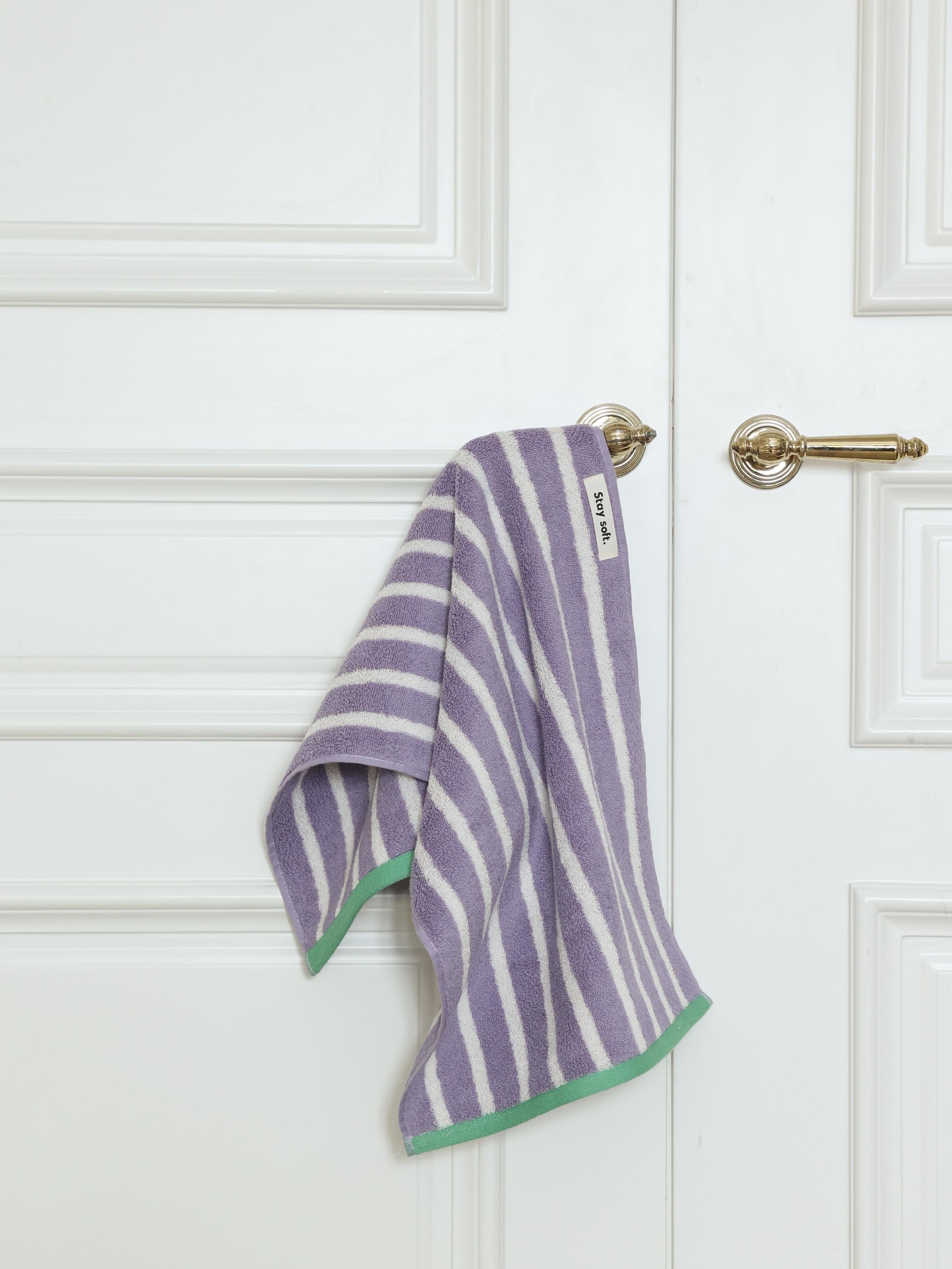 Stacked Stripe Cotton Bath Towel original reference image 12