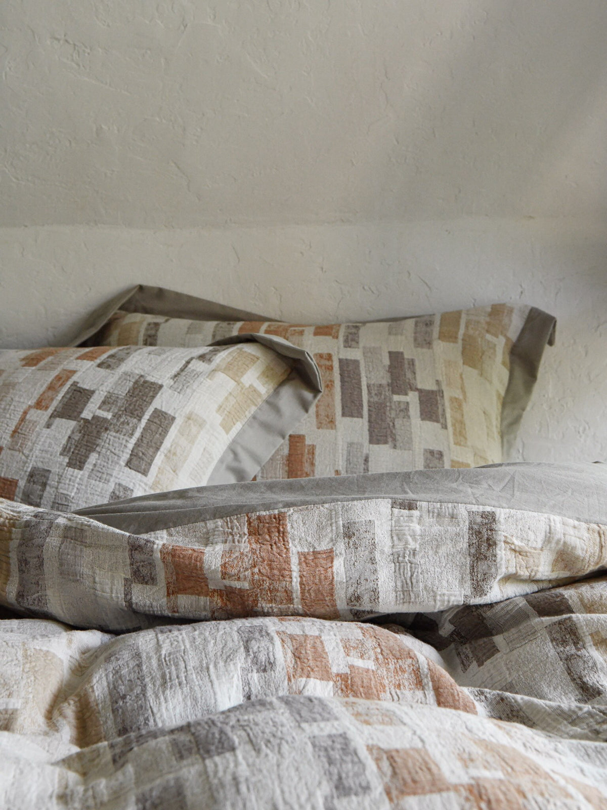 Terra Mosaic Cotton Jacquard Duvet Cover original reference image 2