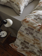 Terra Mosaic Cotton Jacquard Duvet Cover original reference image 5