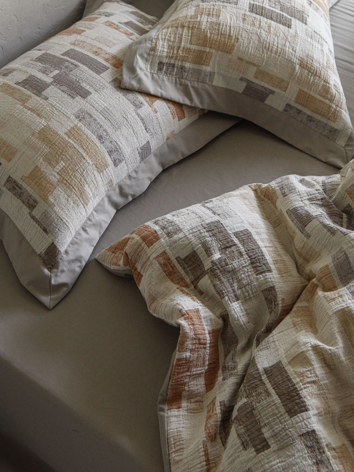 Terra Mosaic Cotton Jacquard Duvet Cover original reference image 6