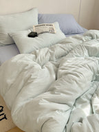 Tivoli Mini Gingham Washed Cotton Duvet Cover original reference image 7