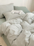 Tivoli Mini Gingham Washed Cotton Duvet Cover original reference image 9