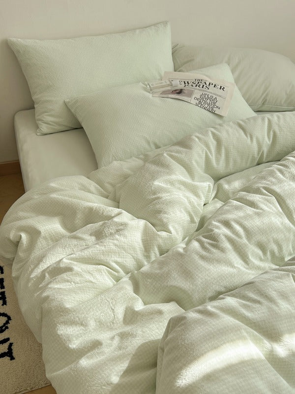 Tivoli Mini Gingham Washed Cotton Duvet Cover original reference image 10