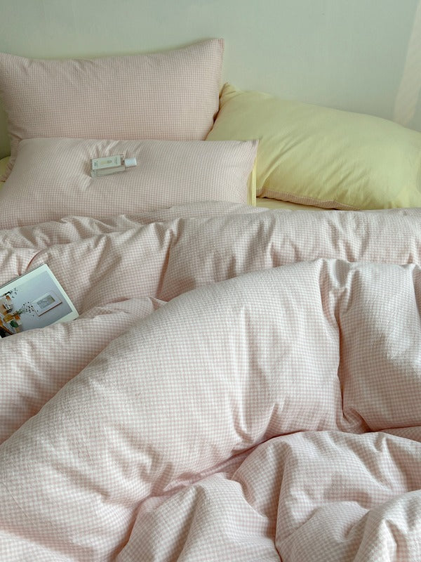 Tivoli Mini Gingham Washed Cotton Duvet Cover original reference image 11