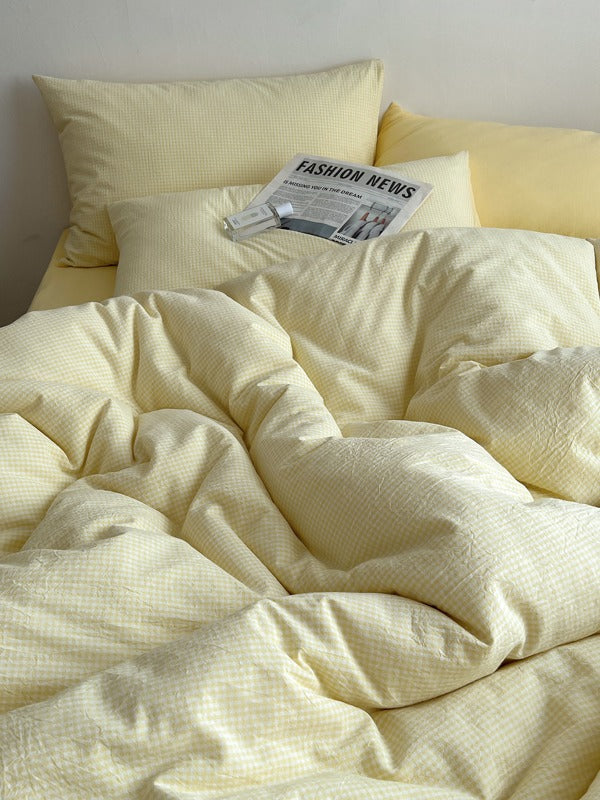Tivoli Mini Gingham Washed Cotton Duvet Cover original reference image 12