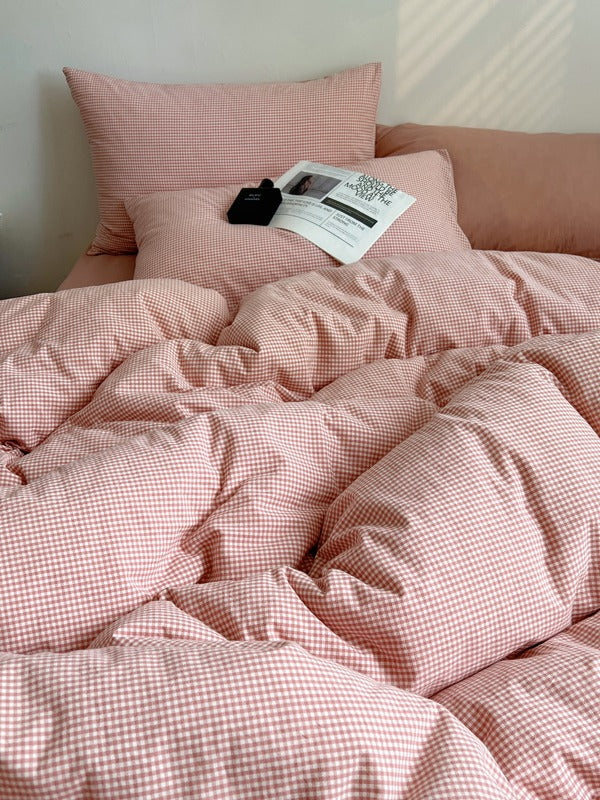 Tivoli Mini Gingham Washed Cotton Duvet Cover original reference image 14