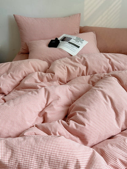 Tivoli Mini Gingham Washed Cotton Duvet Cover original reference image 14