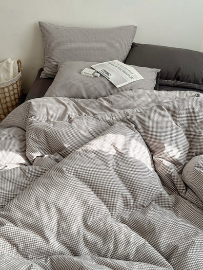 Tivoli Mini Gingham Washed Cotton Duvet Cover original reference image 18