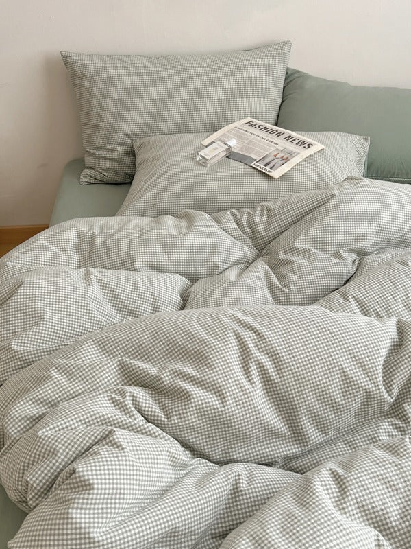 Tivoli Mini Gingham Washed Cotton Duvet Cover original reference image 19