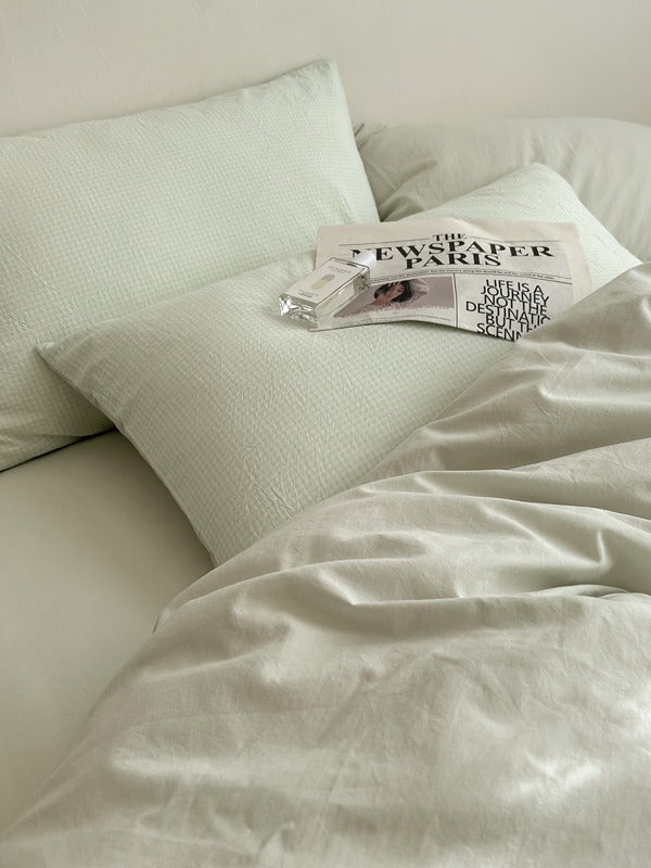 Tivoli Mini Gingham Washed Cotton Duvet Cover original reference image 20