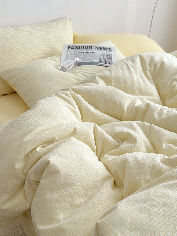 Tivoli Mini Gingham Washed Cotton Duvet Cover original reference image 22