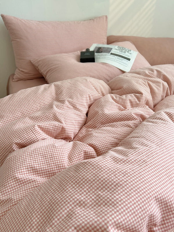 Tivoli Mini Gingham Washed Cotton Duvet Cover original reference image 24