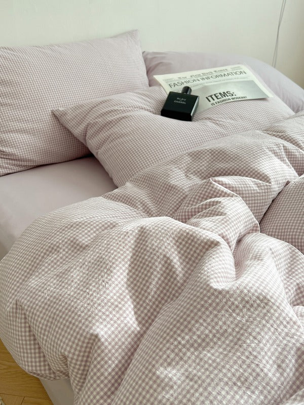 Tivoli Mini Gingham Washed Cotton Duvet Cover original reference image 25