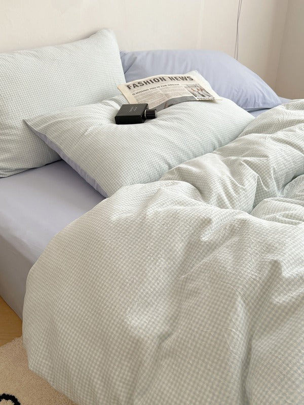 Tivoli Mini Gingham Washed Cotton Duvet Cover original reference image 27