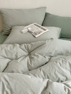 Tivoli Mini Gingham Washed Cotton Duvet Cover original reference image 29