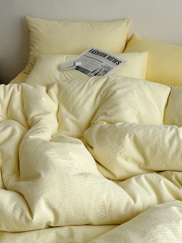 Tivoli Mini Gingham Washed Cotton Duvet Cover original reference image 32