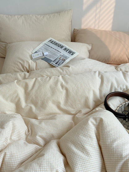 Tivoli Mini Gingham Washed Cotton Duvet Cover original reference image 36