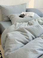 Tivoli Mini Gingham Washed Cotton Duvet Cover original reference image 43