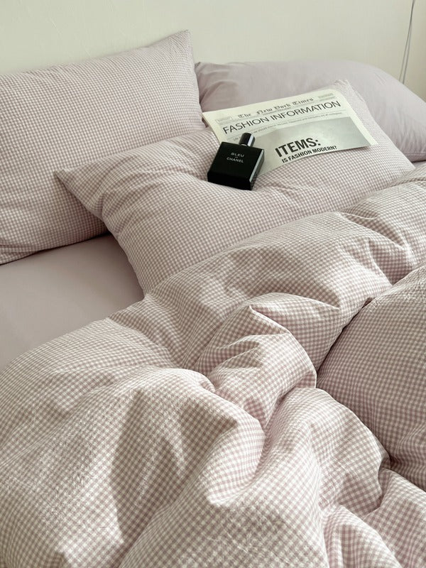Tivoli Mini Gingham Washed Cotton Duvet Cover original reference image 45