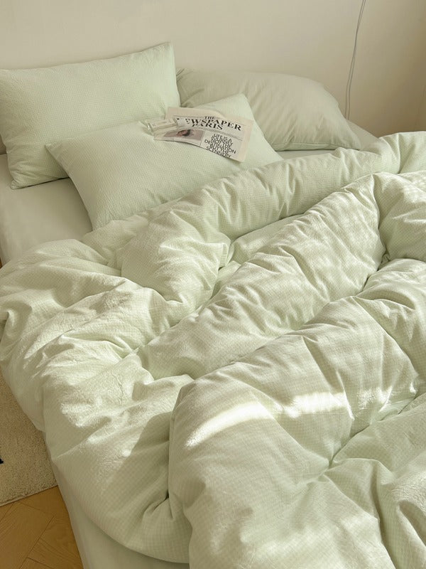 Tivoli Mini Gingham Washed Cotton Duvet Cover original reference image 50