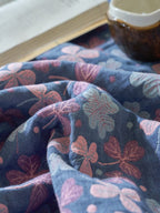 Veranda Floral Cotton Tassel Throw Blanket original reference image 9