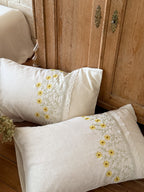 Vine Lace Cotton Linen Duvet Cover original reference image 16
