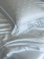 Whisper Heart  Jacquard Comforter - Blue original reference image 7