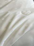 Whisper Heart  Jacquard Comforter - White original reference image 4