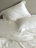 Whisper Heart  Jacquard Comforter - White original reference image 6